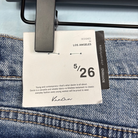 Kancan Lindsey Mid Rise Slim Boyfriend Jeans, Women's 26, NWT - Picture 7 of 9